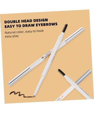 DRESSOOS 2pcs Brown Eyebrow Pencil Brow Pencil Abs (shell) Eyebrow Pencil with Brush Eyebrow Pen - Buy Online on GoSupps.com