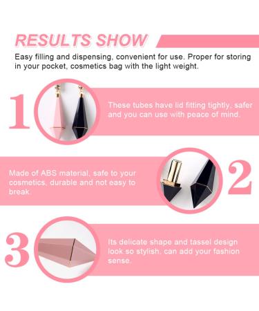 Lurrose 4-Piece Refillable Lipstick & Lip Gloss Containers - Diamond Lip Gloss Holders for DIY Cosmetics - Buy Online on GoSupps.com
