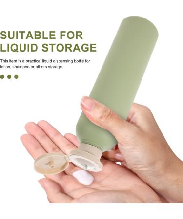 Minkissy Empty Shampoo Bottles 250ml - Set of 3 Refillable Squeeze Containers for Shower Gel, Lotions, and Body Wash - Green - Buy Online on GoSupps.com