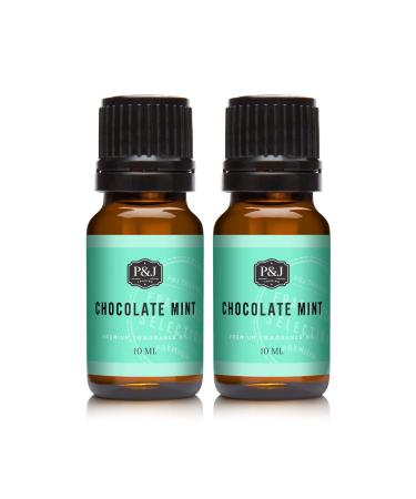 P&J Trading Fragrance Oil | Chocolate Mint Oil 10ml 2pk - Candle Scents for Candle Making Freshie Scents Soap Making Supplies Diffuser Oil Scents