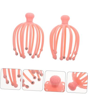 Collbath 2 STK Handheld Head Massager - Silver Ponytail Clip & Octopus Plastic Scraper for Ultimate Relaxation | International Shipping Available - Buy Online on GoSupps.com