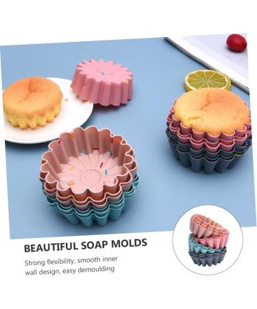 Ciieeo 36 Pcs Silicone Muffin Cup Baking Trays Reusable Baking Molds Soap Wrapping Paper Reusable Muffin Cups Exquisite Biscuit Molds Cupcake Covers Mini Delicate Baking Tools Silica Gel 7.5X6.3CMx3pcs - Buy Online on GoSupps.com