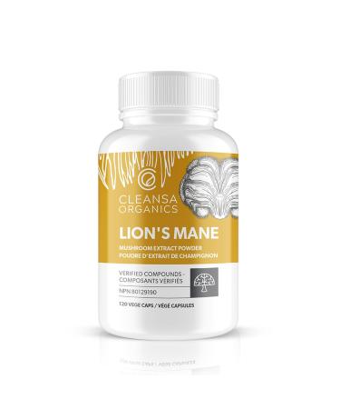 Lion's Mane Organic Capsules | Made in Canada | Immunomodulating Properties & Antioxidants | Made with USDA Organic Mushrooms