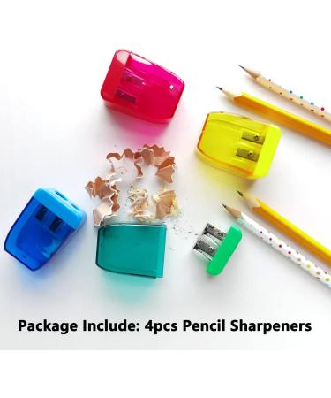 AUSTARK 4Pcs Pencil Sharpeners Manual for Kids Adults  Dual Hole Small Handheld Pencil Sharpener Bulk for Office School Home  Back to School Supplies Sharpeners-4 - Buy Online on GoSupps.com