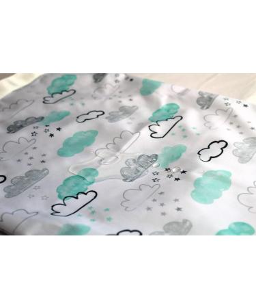 Immaculate Textiles Unisex Baby Wet/Dry Bag 28x40cm - Waterproof & Washable - Ideal for Swimming & Cloth Nappies - Turquoise Sky - Buy Online on GoSupps.com