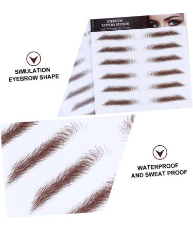 4pcs Eyebrow Stickers Waterproof Eyebrows False Eyebrows Cosmetics Transfer Paper Make up 4d - Buy Online on GoSupps.com