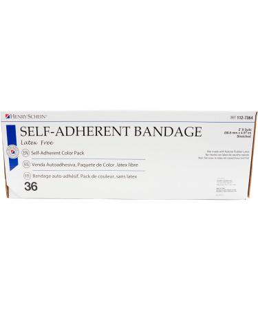 Self-Adherent Bandage Wrap 2x5yd | Non-Woven Fabric Assorted Colors | Non-Sterile Box of 30 - International Shipping Available - Buy Online on GoSupps.com