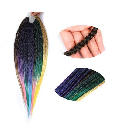 28-Inch Ombre Pre-Stretched Braiding Hair - 6 Packs Yaki Texture Kanekalon Extensions (1B-30-27) - Buy Online on GoSupps.com