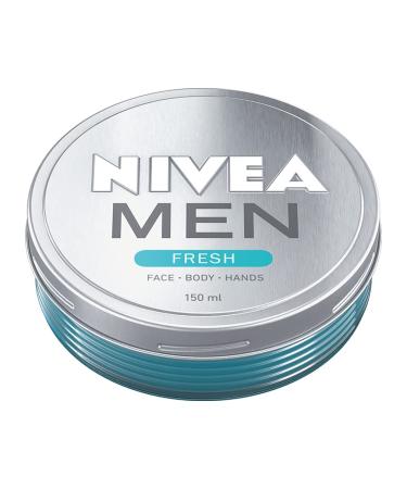 NIVEA MEN Fresh Gel (150ml) Refreshing All-Purpose Moisturising Cream Ultralight Men's Moisturiser Gel Moisturiser for Men with 100% Natural Watermint Fresh Cr me - Buy Online on GoSupps.com