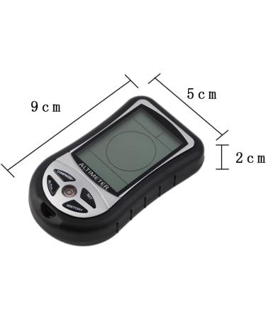 8-in-1 Multifunctional Outdoor Device with LCD Display: Compass Altimeter Barometer Thermometer Clock & Calendar - Perfect for Hiking & Camping - Buy Online on GoSupps.com