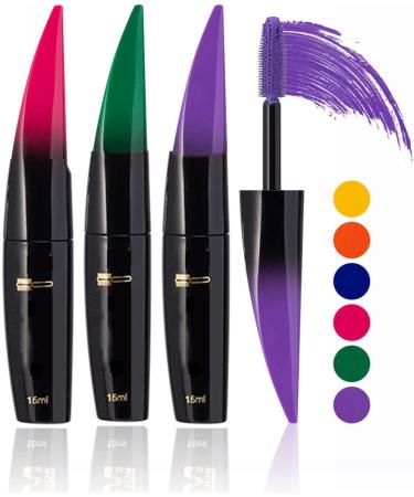G n rique Mascara Sourcils 4 Couleurs Mascara imperm able Longue dur e Noir Vert fonc Violet Bleu Mascara color Maison Sultans (Yellow-a One Size) - Buy Online on GoSupps.com