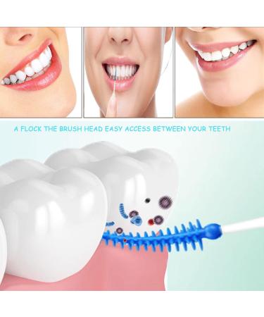 Fajoek Interdental Brushes - 200pcs Blue 0.7mm Cleaning Brushes for Narrow Spaces | Double-Use Dental Care - Buy Online on GoSupps.com
