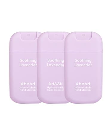 HAAN Hydrating Hand Cleansing Spray - Hydrating Cleansers for Fresh Hands - Moisturizes and Refreshes - Travel Size - Lavender - 3 pc