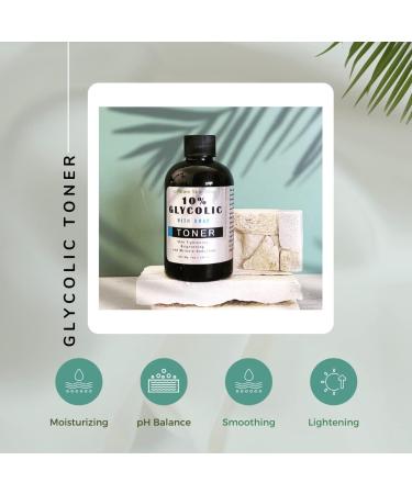 10% Glycolic Acid & DMAE Toner | Skin Tightening & Wrinkle Reducer - Shop Internationally - Buy Online on GoSupps.com