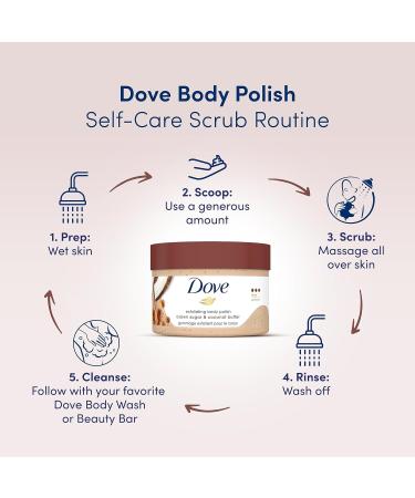 Do.vee Exfoliating Body Polish Scrub for Dry Skin - Brown Sugar & Coconut Butter for Soft Smooth Skin | 298g - International Shipping Available - Buy Online on GoSupps.com