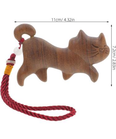 Beavorty Cat Wooden Scalp Massage Comb - Broad Tooth Gua Sha & Full-Body Massage Device for Trigger Point Relief - Buy Online on GoSupps.com