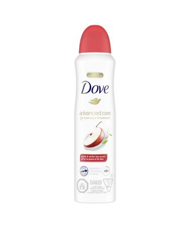 Dove Advanced Care Dry Spray Antiperspirant Deodorant for Women Apple & White Tea Scent with Pro-Ceramide Technology for Soft Resilent Skin 107 g