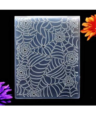 Kwan Crafts Spider Web Halloween Plastic Embossing Folder for Card Making - 12.1x15.2cm - Buy Online on GoSupps.com