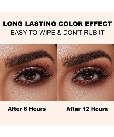  JIXaw 2023 Waterproof Wooden Eyebrow Pencil Long-Lasting Eyebrow Eyeliner Pencil Waterproof Non-Smudging Eyebrow Pencil (2 Pieces) (Brown) - Buy Online on GoSupps.com