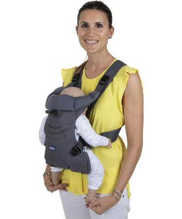 Chicco Easyfit Baby Carrier Moon Grey - Adjustable Front & Rear Facing | Birth to 9kg | Comfortable & Easy to Use - Buy Online on GoSupps.com