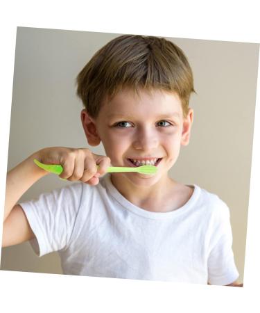 Minkissy 8st Small Crocodile Children's Toothbrush Set - Transparent Bent Design for Kids | International Shipping Available - Buy Online on GoSupps.com