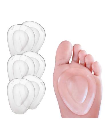 Metatarsal Pads Ball of Foot Cushions Soft Gel Shoe Inserts for Foot Pain Relief from Mortons Neuroma and Callus All Day Pain Relief and Comfort One Size Fits Shoe Inserts for Women & Men - 3 Pairs