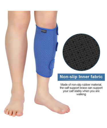 Yosoo Health Gear Compression Shin Splint Calf Support Brace - Adjustable for Torn Calves, Swelling, Sprains, and Bruising - Blue - Buy Online on GoSupps.com