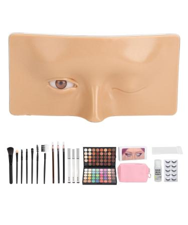 Makeup Practice Kit | Eyeliner Face Board & False Eyelashes for Beginners | Professional Training Tool (Wheat Skin - Buy Online on GoSupps.com