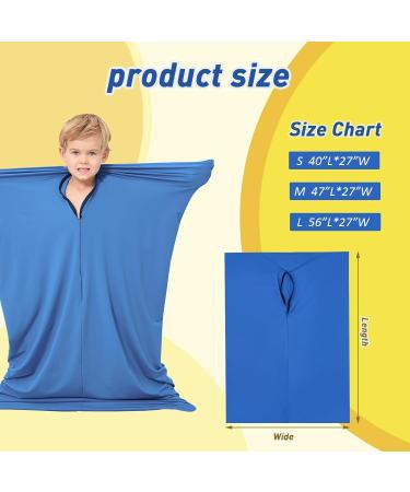 Sensory Sock (Small 40'' 27'') - Special Supplies Full Body Wrap for Stress Relief - Self-Calming Blue Sock for Sensory Needs - Buy Online on GoSupps.com