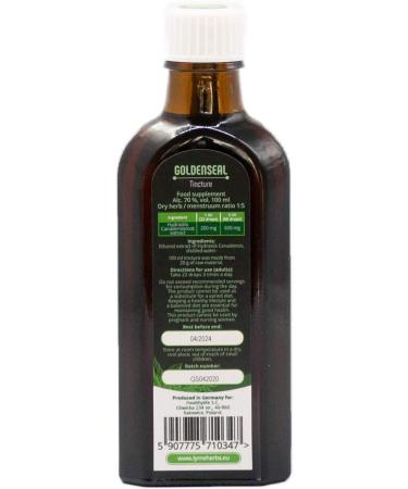 Buy Yellow Root Tincture 1:5 (100ml) - Organic Herbal Extract for Immune Support | International Shipping Available - Buy Online on GoSupps.com