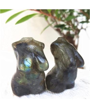 Minerals Stones 1.5inch Crystal Goddess Natural Labradorite Quartz Statue Carved Woman Torso gemper Body Sculpture Polished Crystal Stones Decoration Stone Mineral Specimen - Buy Online on GoSupps.com