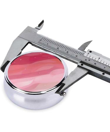 Pink Gradient Round Pill Box Organizer - 3 Compartment Travel Pill Case for International Shipping - Buy Online on GoSupps.com