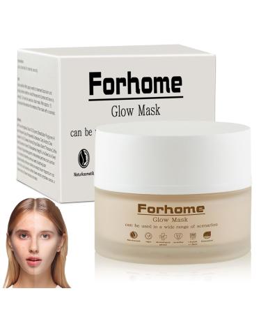 Forhome Glow Mask 50 ml daily night cream for smoother skin reduces visible pores and redness facial care