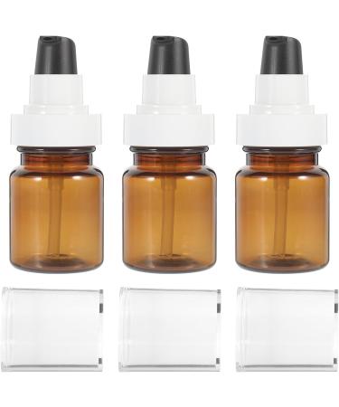 Housoutil 60ml Refillable Pump Spray & Lotion Bottle - Brown Cosmetic Container for Perfume & Essence - Travel-Friendly International Shipping - Buy Online on GoSupps.com