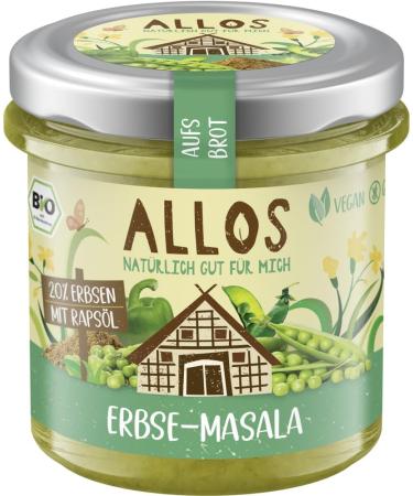 Nature BV Allos Organic on bread pea Masala 6 x 140 gr - Buy Online on GoSupps.com