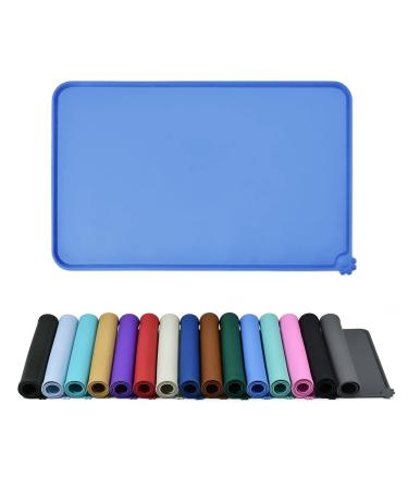 Reopet silicone feed mats for pets - waterproof dog and cat space mats with elevated edges - dog and catpipes - choose sizes 53 x 37 cm (1 pack)