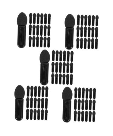 FOMIYES 500 Pcs Mini Eyeshadow Swab Mascara Wand Foam Eyeshadow Lip Balm Brush Milky Cotton