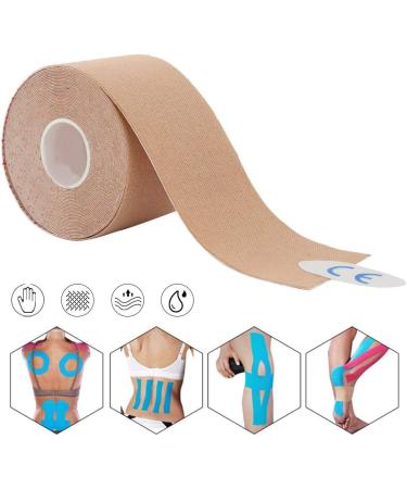 EVTSCAN Muscle Tape - 5cm x 5m Elastic Adhesive Sports Strapping for Injury Relief - Durable Cotton Strain Tape for Athletes - Buy Online on GoSupps.com