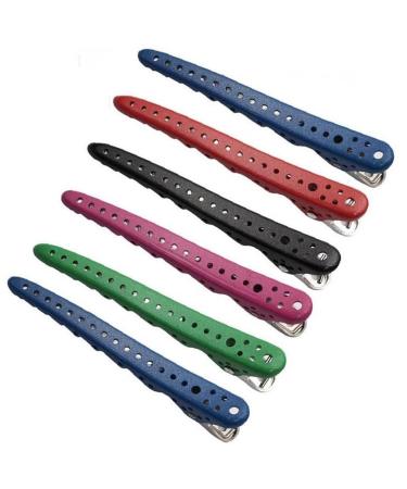 TOSSPER 6 Pieces Shark Clip For Hairdressing Hair Clips High Quality Shark Clip Professional Hair Pin Arocodile Clips