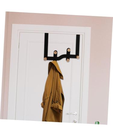 CHILDWEET Clothes Rack 6 Door Hook Wall Hangers for Clothes Cubicle Accessories Over The Door Clothes Hanger Wall Hanging 30X23CM Black - Buy Online on GoSupps.com