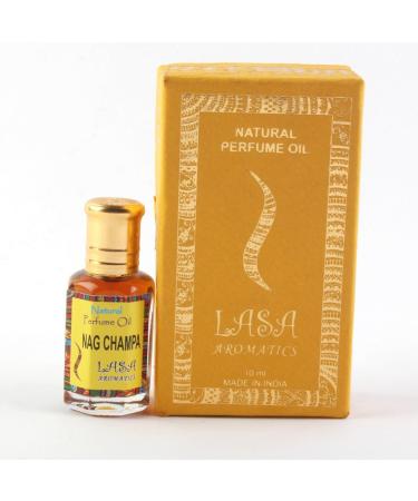 Natural Perfume Oil Long Lasting Nag Champa Body Fragrance Attar Gift Item For Mens And Womens - 10 ml (Pack of 1)