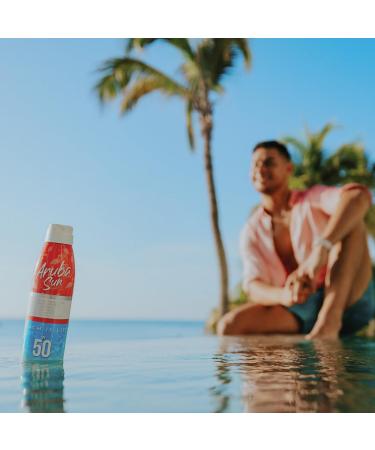 Buy SPF 50 Sunscreen Spray - Aruba Reef Compliant No Oxybenzone Water-Resistant Non-Greasy 6 oz - Broad Spectrum UVA/UVB Protection - Buy Online on GoSupps.com