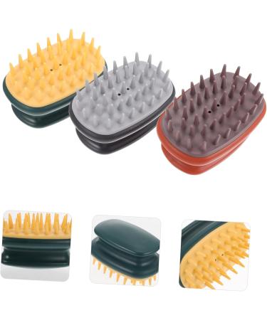 FRCOLOR Deep Scalp Massage 3Piece Set Scalp Shampoo Brush Multifunctional Hair Cleansing For Adults - Buy Online on GoSupps.com