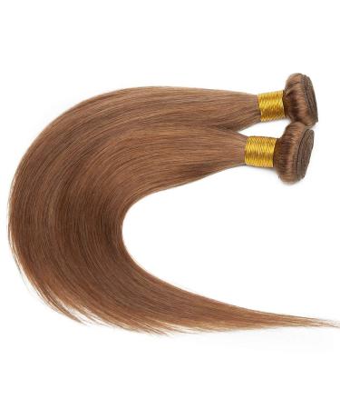SEGO Brazilian Human Hair Bundles - 100% Virgin Straight Extensions 18 Light Brown Weave - Premium Real Hair - Buy Online on GoSupps.com