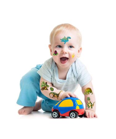56 Styles Dinosaur Temporary Tattoos for Kids - Glitter Fake Tattoos for Boys, Dinosaur Birthday Party Supplies & Favors - Buy Online on GoSupps.com