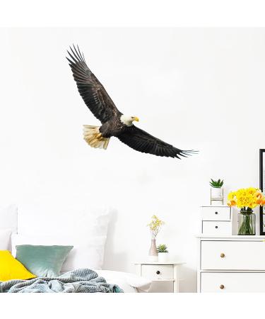 Ambitious Bald Eagle Wall Stickers - Stunning Flying Decals for Bedroom & Office Decor - Buy Online on GoSupps.com