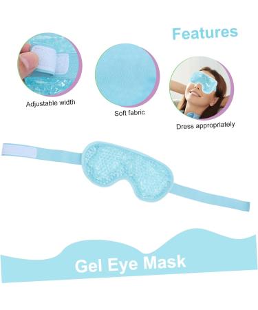 PLAFOPE 1pc Cold Compress Hot Compress Eye Mask Blackout Eye Reusable Eye Cooling Patch Heat Eye Eye Mask Eye Shades for Sleep Eye Mask Heated Eye Patch Compress Eye Pad Sleep Eye Blue 20X10X1CM - Buy Online on GoSupps.com