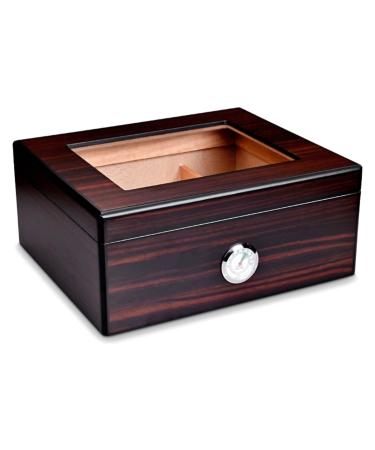Cigar Boxs Humidors Delicate Cigar Box Dual Zstorage with Humidifier Hygrometer Cigars Case Holds 50 Cigars Cigar Desktop Box Portable