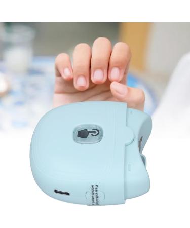 Electric Nail Grinder with Smart Chip Proof and Anti Pinch Design Rechargeable Nail Trimmer for Baby Adults (blue) - Buy Online on GoSupps.com