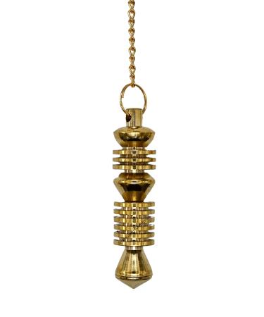 Ibrahim Karim Universal Pendulum Healing Metal Pendulums for Divination, Gold Double ISIS Steel Copper Pendulum High Energy Pendulo de Bronce Pendulos de Mesa MP21 #21. Double Isis - Openable
